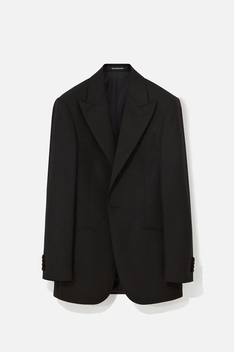 Black Peak Lapel Evening Suit - Image 3