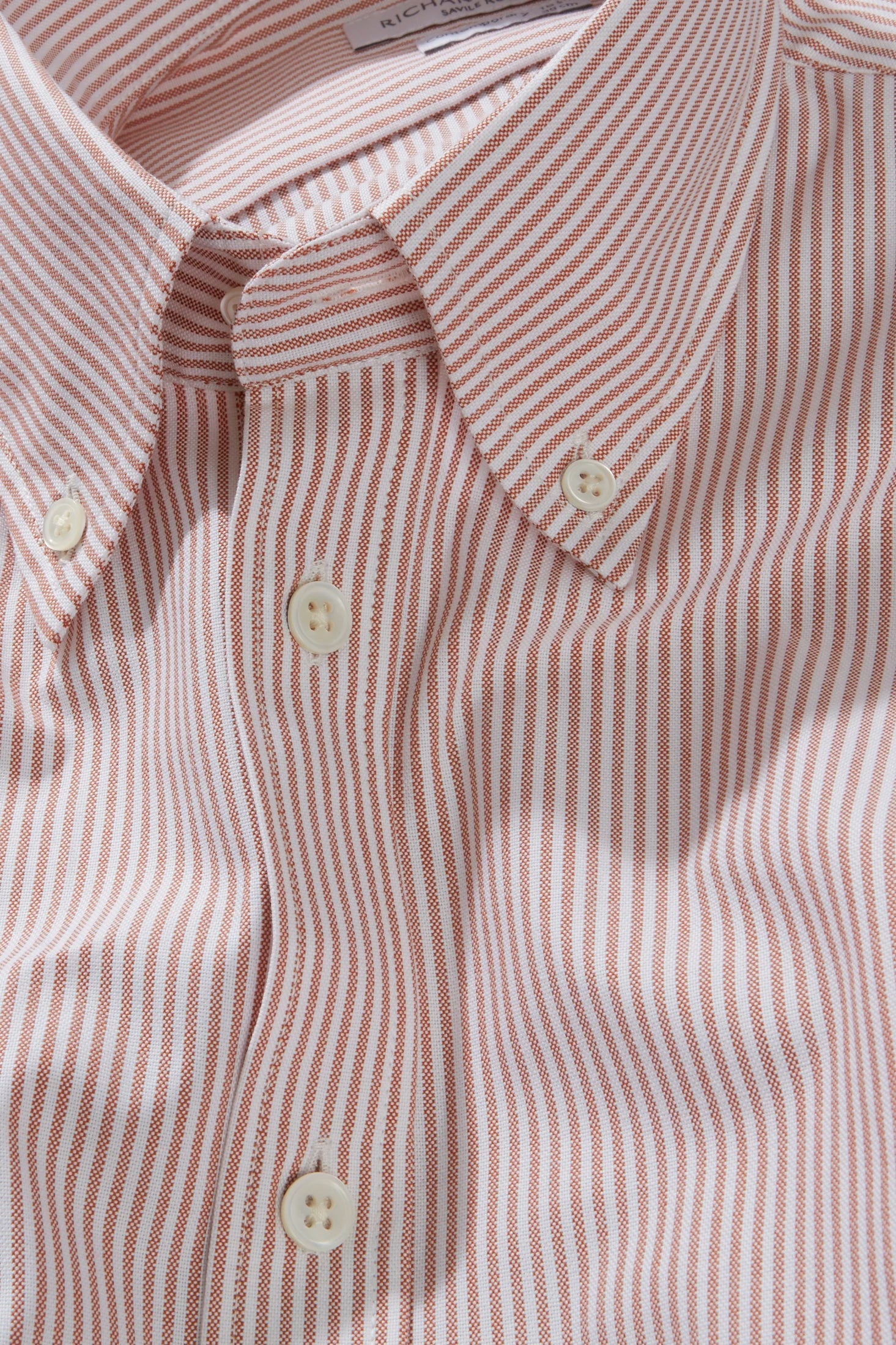 Button-Down Shirt – Coffee Oxford Bengal - Image 2