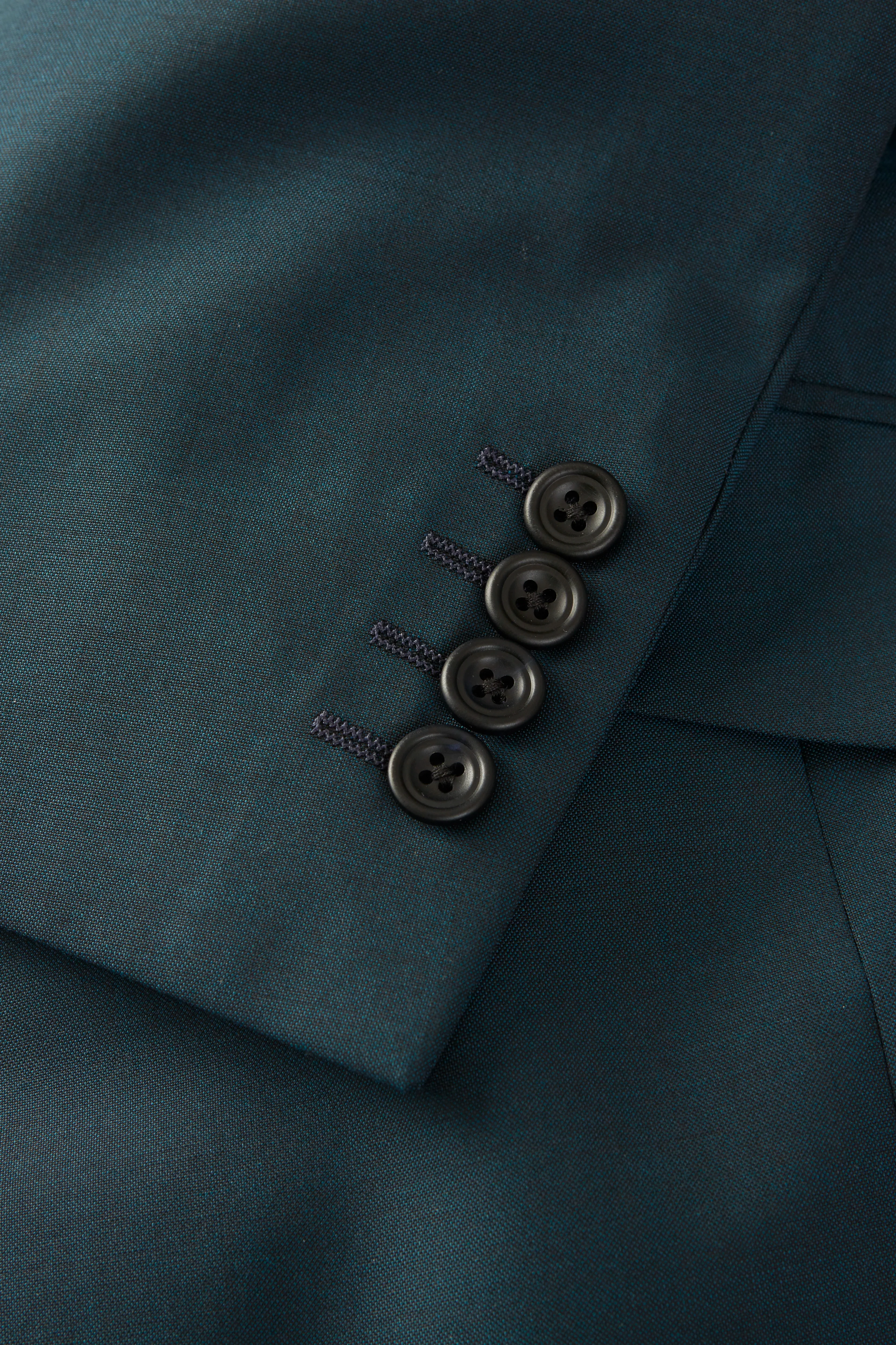 Chapman Jacket – Dark Teal Wool & Mohair - Image 2