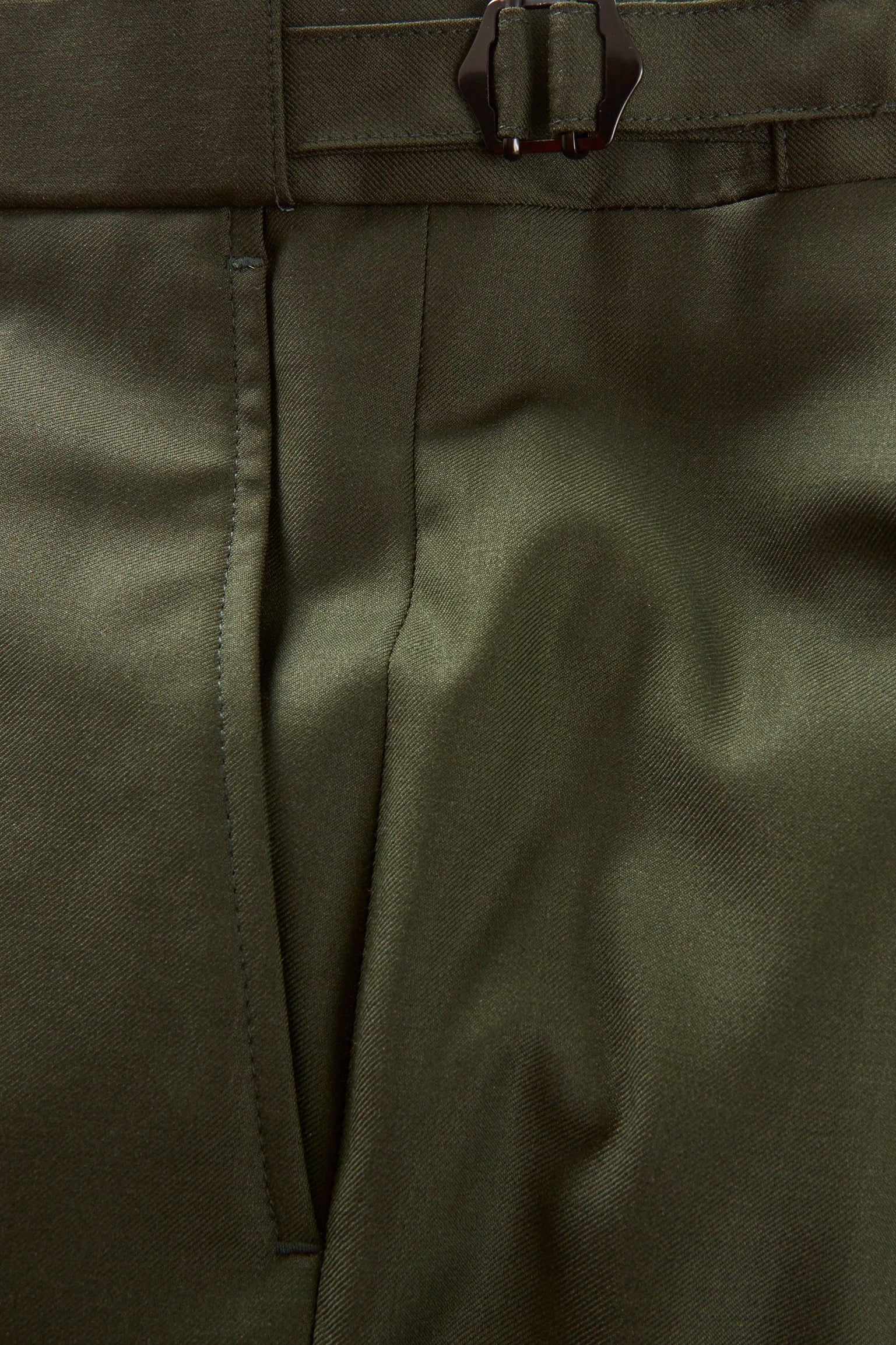 Chapman Suit – Dark Olive Virgin Wool Twill - Image 4
