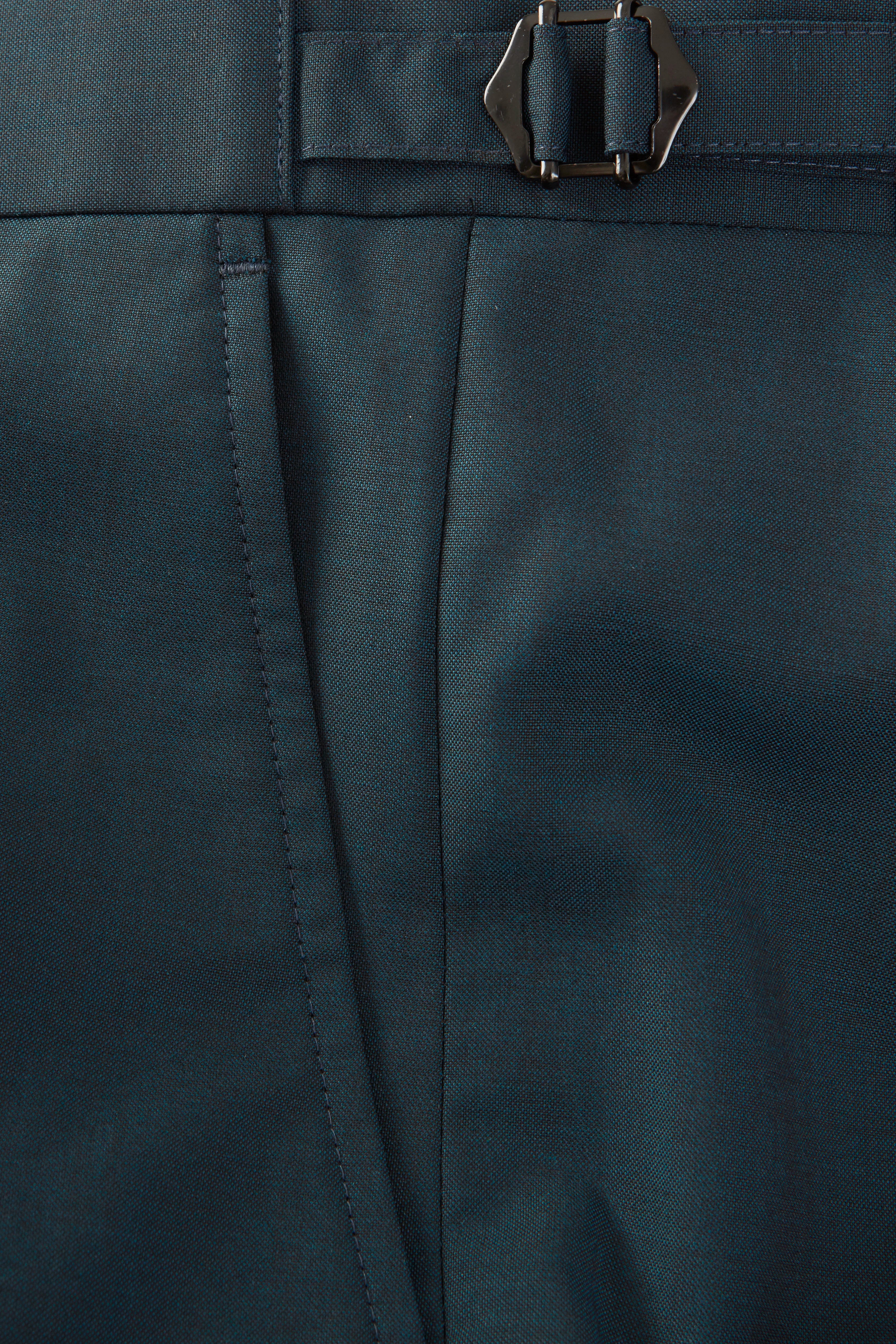 Chapman Suit – Dark Teal Wool & Mohair - Image 4