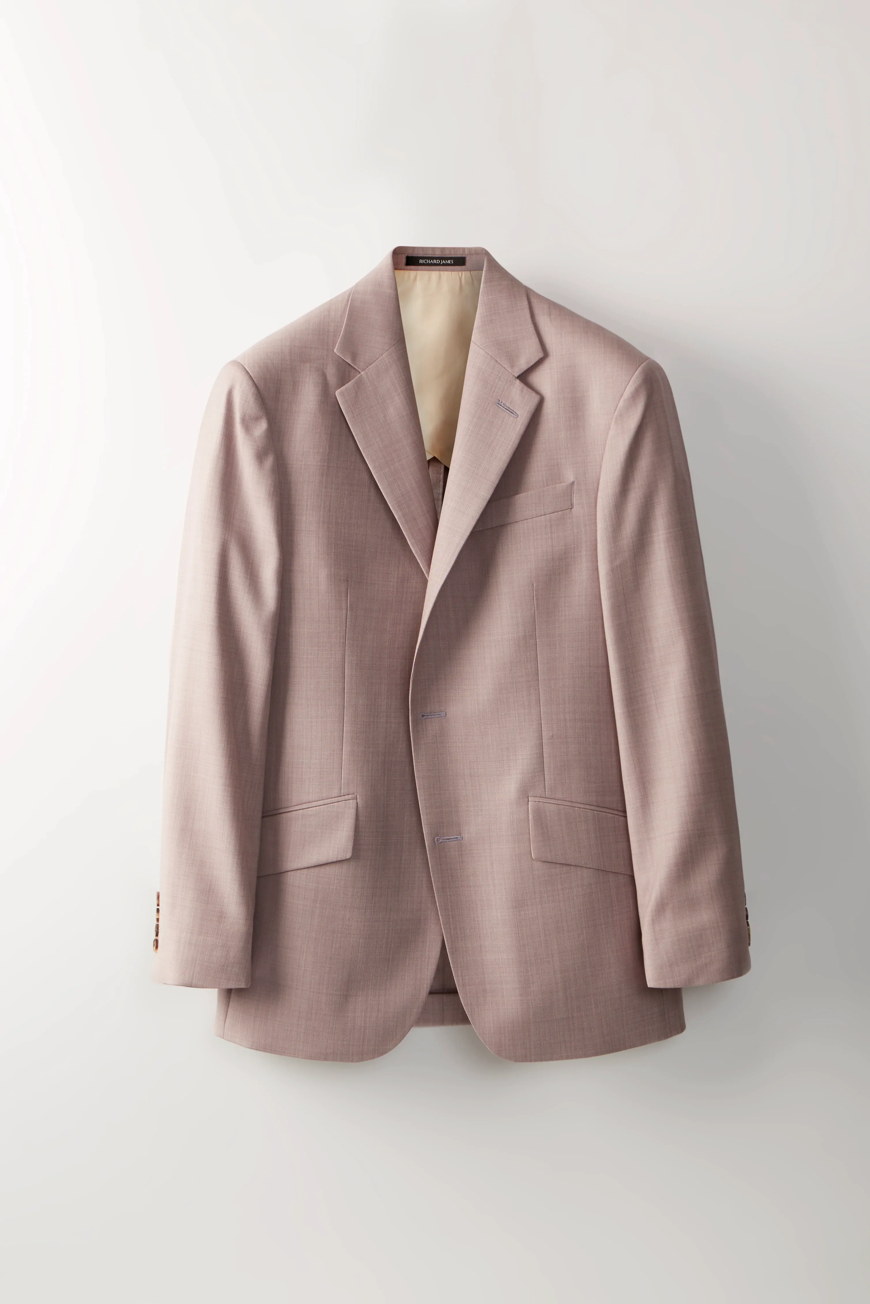Chapman Jacket – Dusty Pink Wool Sharkskin
