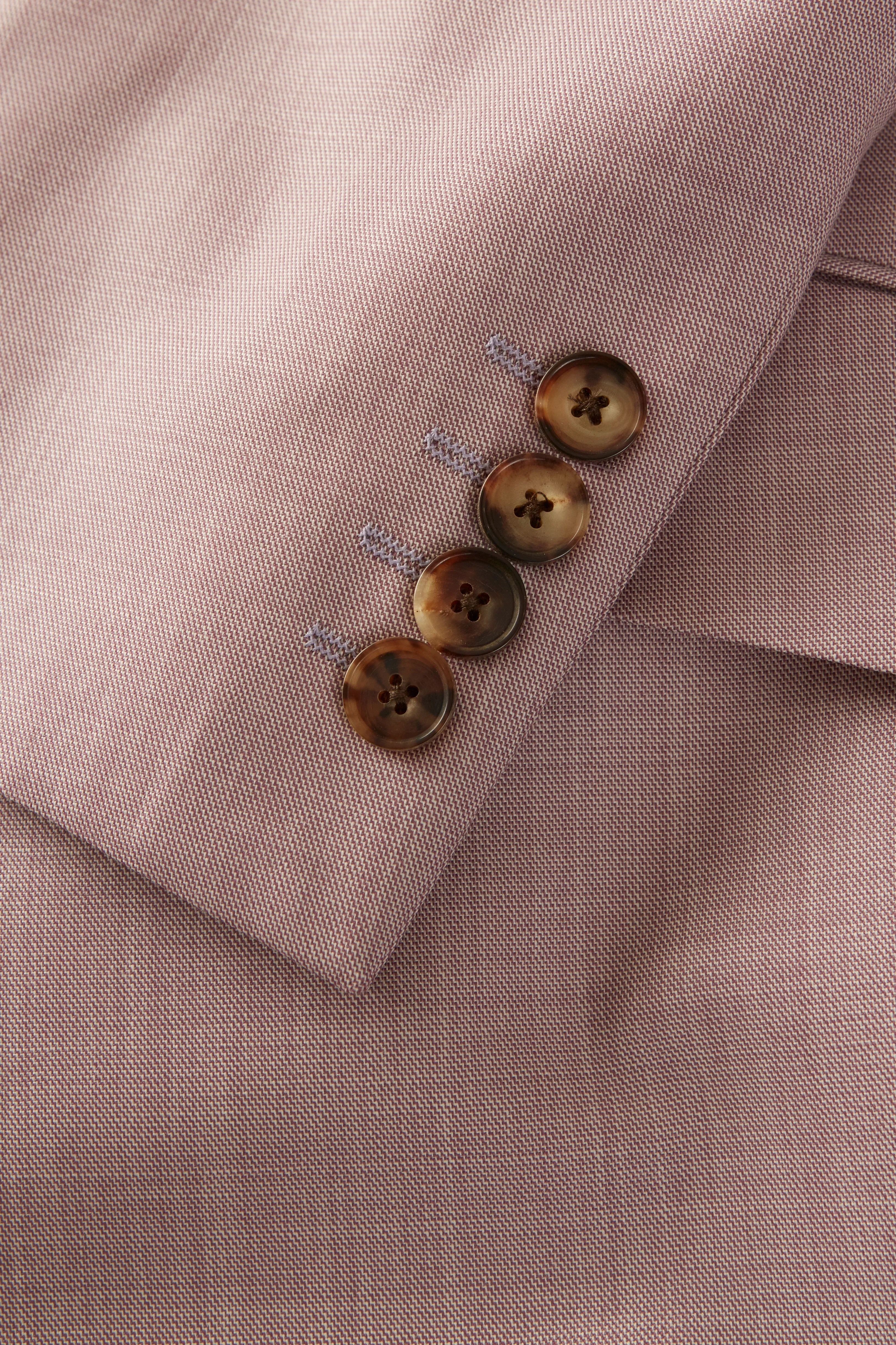 Chapman Jacket – Dusty Pink Wool Sharkskin - Image 2