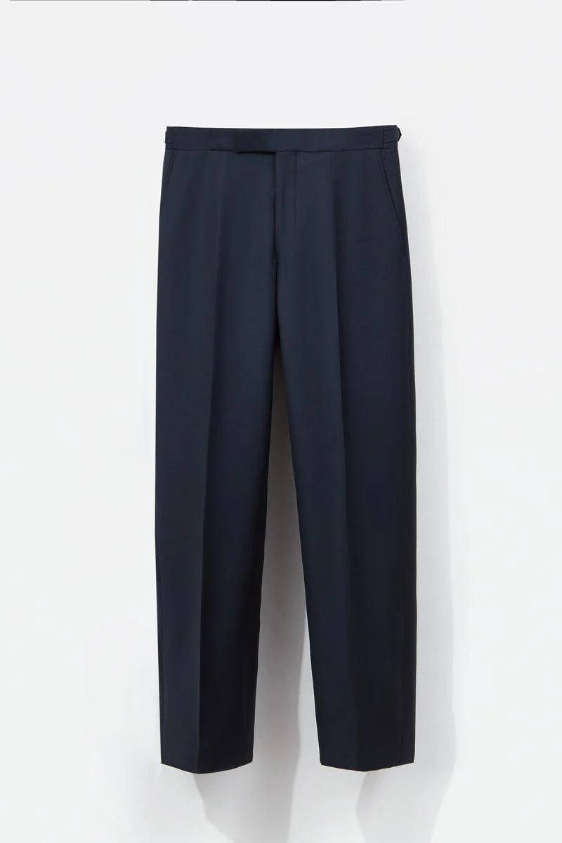 Blue Classic Sharkskin Trousers - Image 3