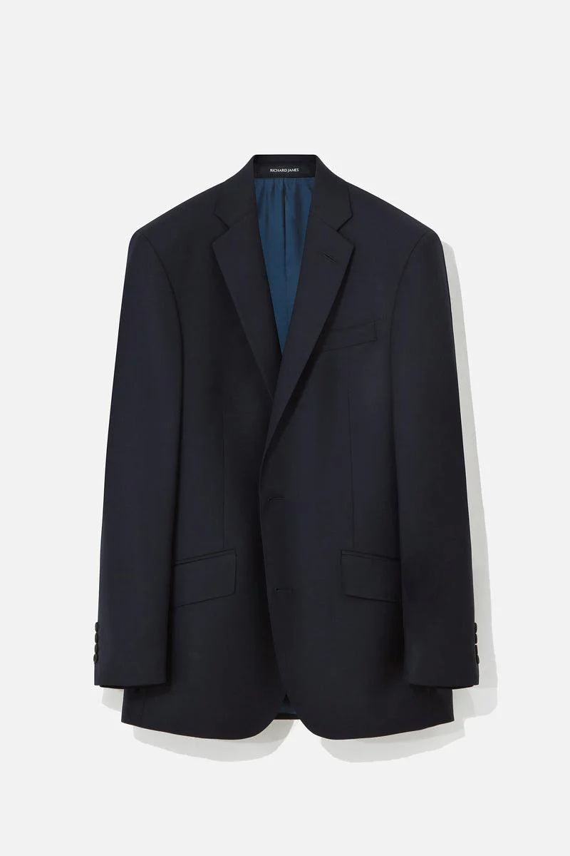 Navy Classic Twill Jacket - Image 3