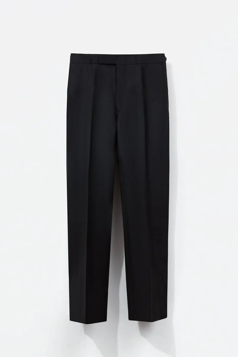 Black Classic Twill Trousers - Image 3