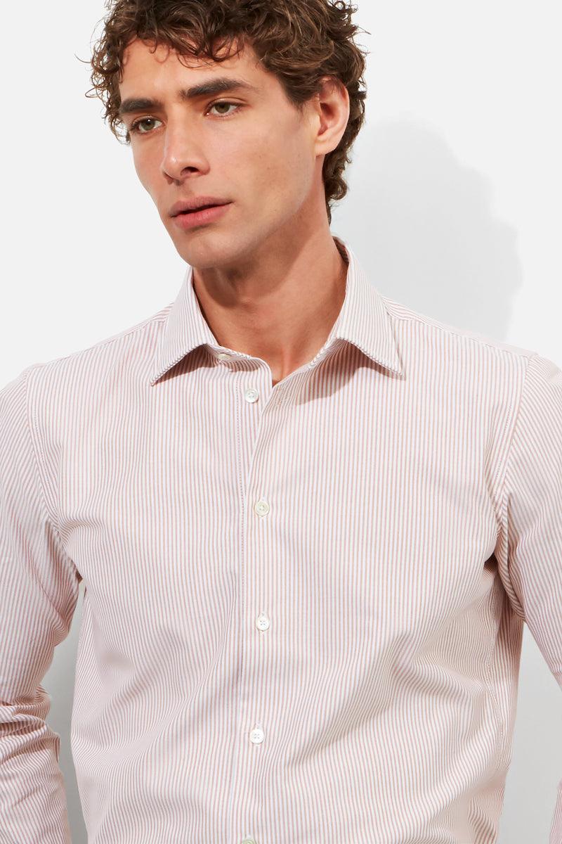 Coffee Oxford Bengal in Contemporary Shirt - Image 3