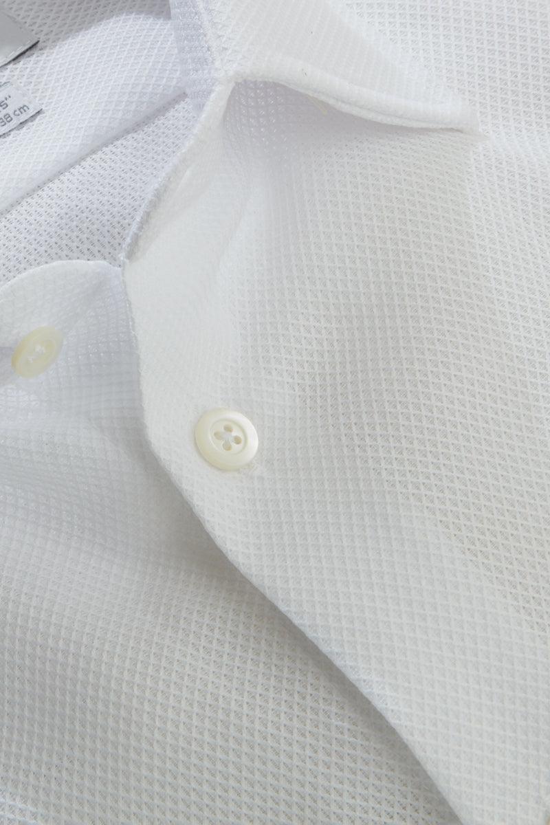 Contemporary Mesh Formal Shirt - Image 4