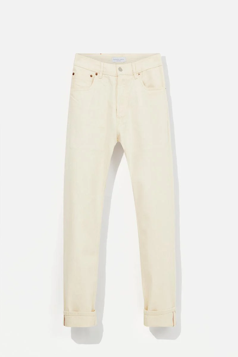Off White Selvedge Jeans - Image 3