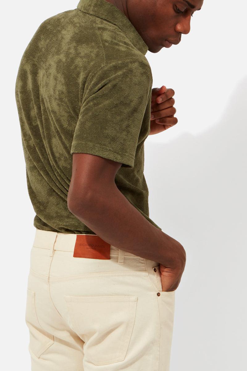 Off White Selvedge Jeans - Image 4