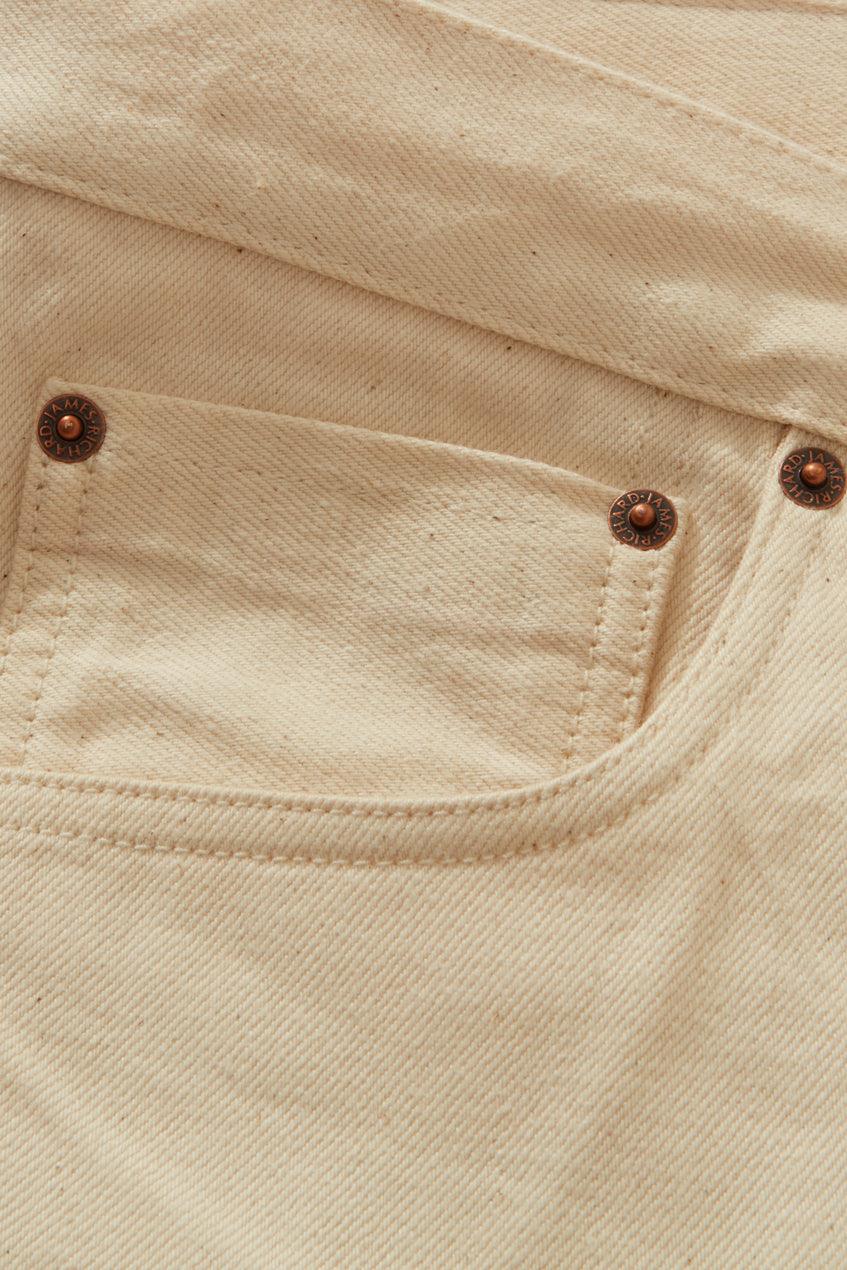 Off White Selvedge Jeans - Image 5