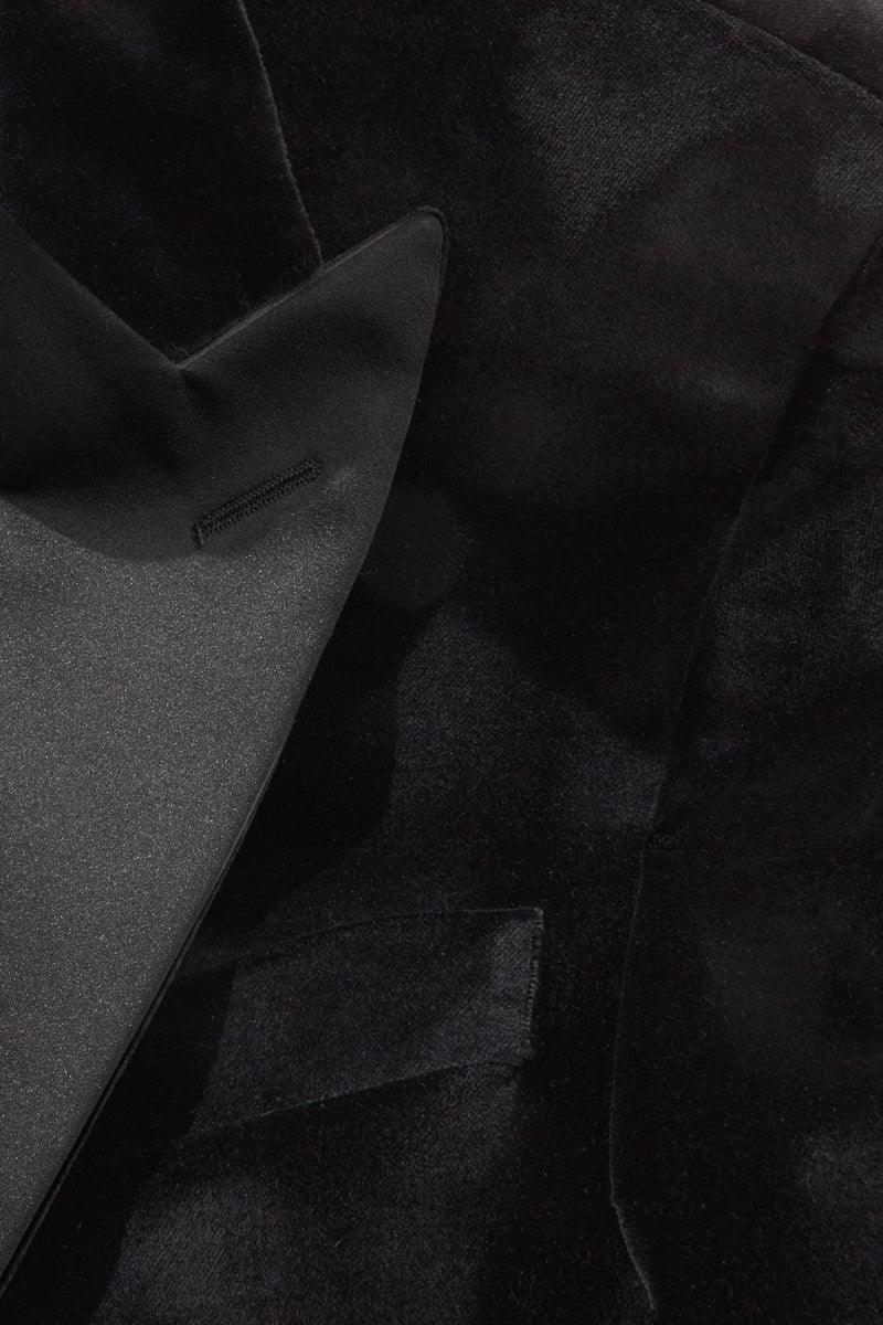 Peak Lapel Velvet Jacket - Image 5