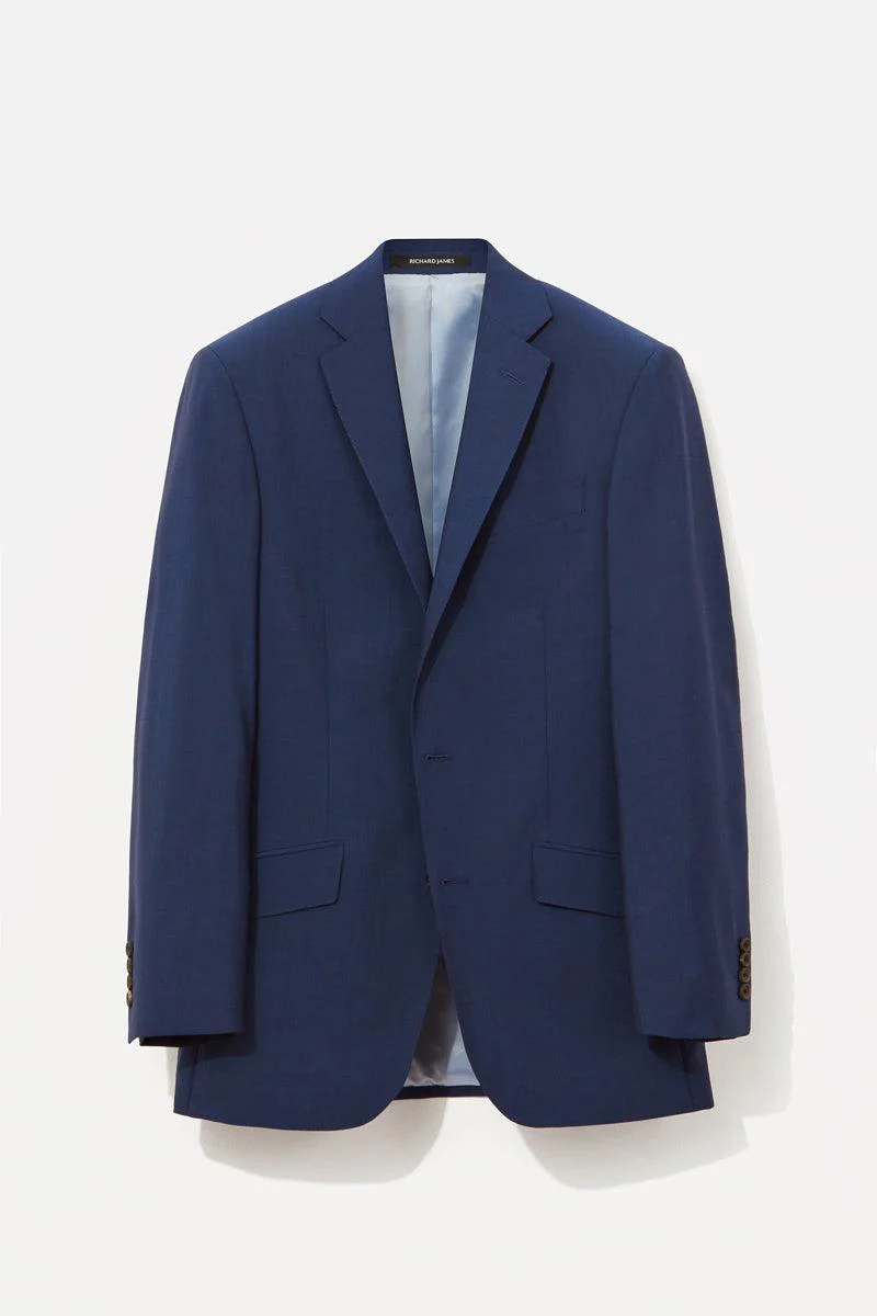 Strong Blue Wool and Mohair Suit - Image 3
