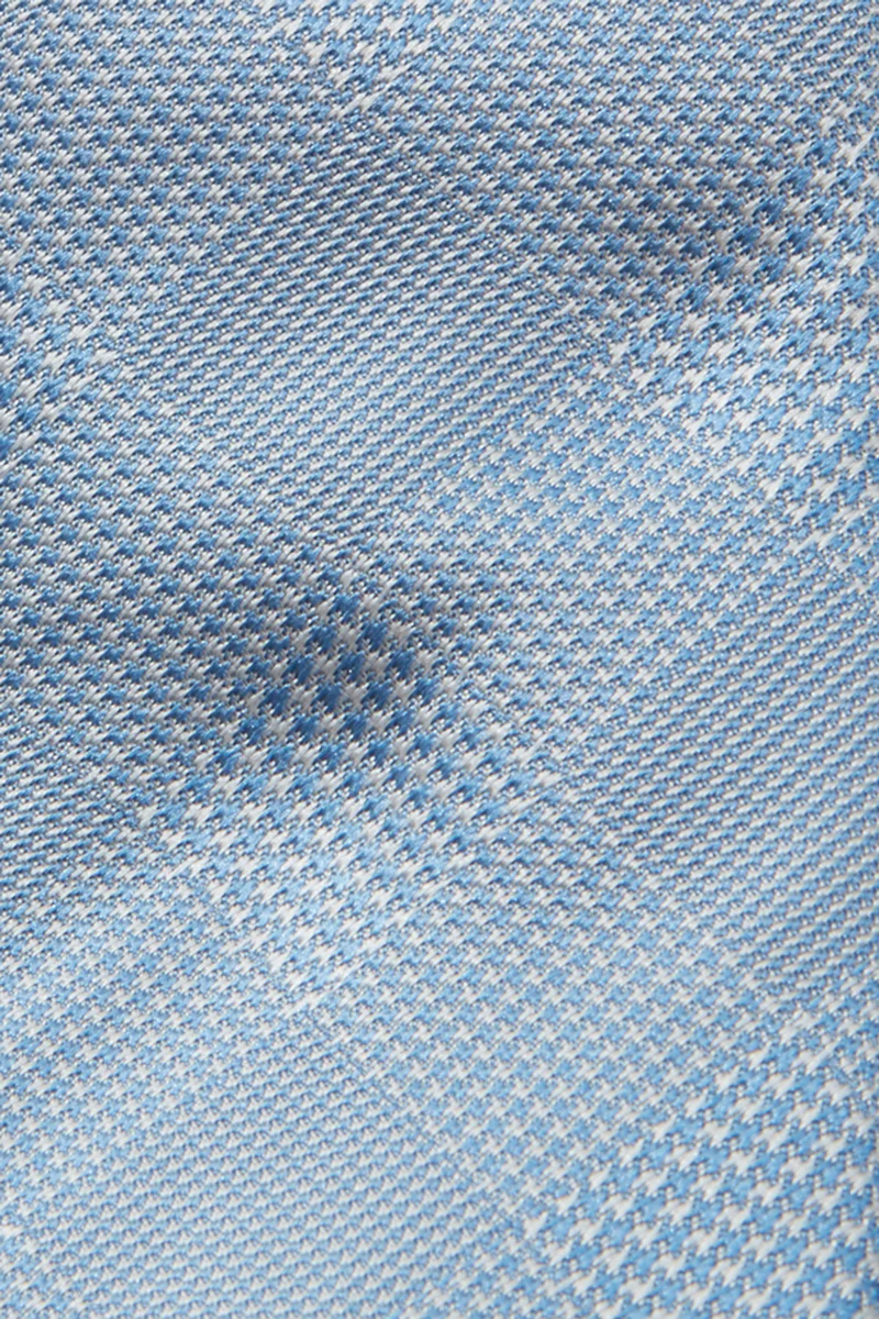 Tie – Sky Blue Prince Of Wales Check - Image 2